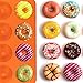 Donut Pan Mold, 24-Cavity Silicone BPA-Free Doughnut Baking Cake Bagel Mold