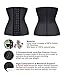 SHAPERX Women's Latex Waist Trainer Corset Waist Cincher Body Shaper Slimmer Tummy Control Shapewear, SZ1988-3-Black-XL