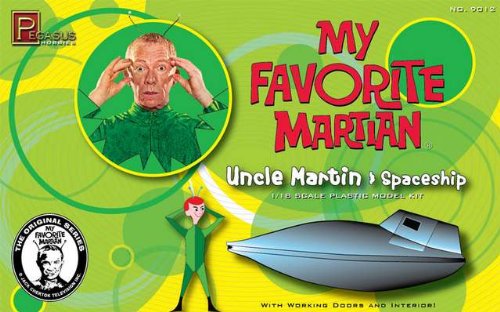 Pegasus Hobbies My Favorite Martian: Spaceship And Uncle Martin Model Kit