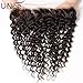 UNice Hair Icenu Series Peruvian Deep Wave Free Part 13x4 Lace Frontal Closure Pre-Plucked Virgin Human Hair Natural Color (12'')