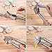 Heim & Elda Garlic Press, Heavy Duty Stainless Steel Kitchen Garlic Mincer and Crusher with Silicone Tube Roller Peeler, Rusting-proof and Dishwasher Safe
