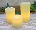 Flameless Flickering LED Candles - Set of 3 assorted sizes - 2