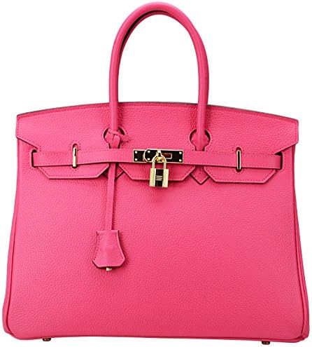 Cherish Kiss Women's Handbags Genuine Leather Tote Padlock Bags
