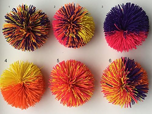 Koosh Ball - Set of 6 Balls Colors May Vary