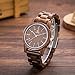 MUJUZE Wooden Watch for Men, Wood Watch for Men Brown Watch 40mm Unisex Design Quartz Analog Movement Casual Walnut Wood Wrist Watches