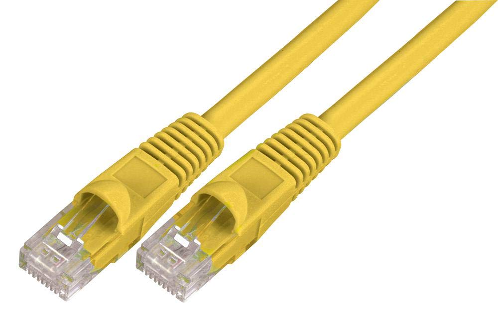 Pro Signal PSG91549 Snagless Cat6 UTP LSOH Ethernet Patch Lead, Yellow 5m