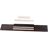 Alnicov Rosewood Guitar Bridge,with Cattle Bone Saddle Nut,for 6String Classical Acoustic Guitar