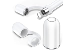 TITACUTE Apple Pencil Cap 1st Generation Magnetic iPencil Replacement for Apple Pen Top Stylus Cover AntiFall Silicone Holder for iPad Pro 10.5" 12.9" 9.7" for iPad 10 9 8 7 6 Air 3 Mini 5th White