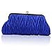 Kingluck Silk Cocktail Evening Handbags/Clutches in Gorgeous Silk More Colors Availabl, Blue, 27cm (L) x 13cm (H) x 3cm (W).