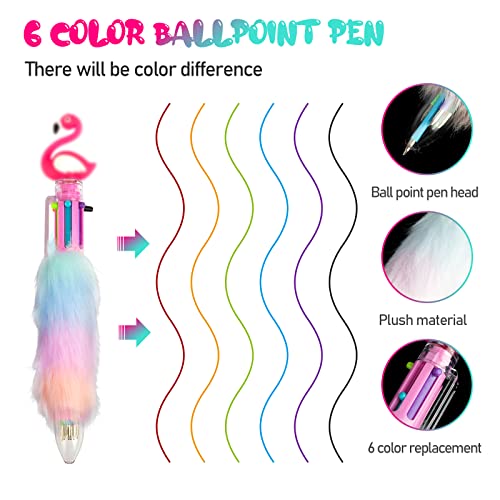 CODACE Plush Diary with Lock and Key for Girls, Fluffy Cute Lock Diary with Multicolored Pen, Plush Secret Locking Diary 160 Pages Notebook for Writing & Drawing, Gift Set for Girls, Daughter, Teen