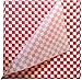 Distinct Possibilities Food Wrap and Basket Liner Paper, Red Checkered, 12 x 12 inch - 100 ct