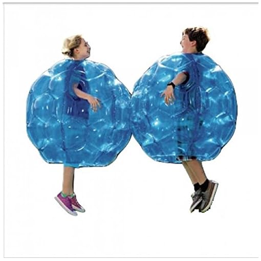 (2-Pack) Wearable Inflatable Bumper Zorb Balls 36" - Bubble Soccer Suits - For Kids or Small Adults - Blow Up Toy in 5 Min. Boy Girl Outdoor Game Sumo Wrestling Suit Heavy Duty Durable PVC Vinyl