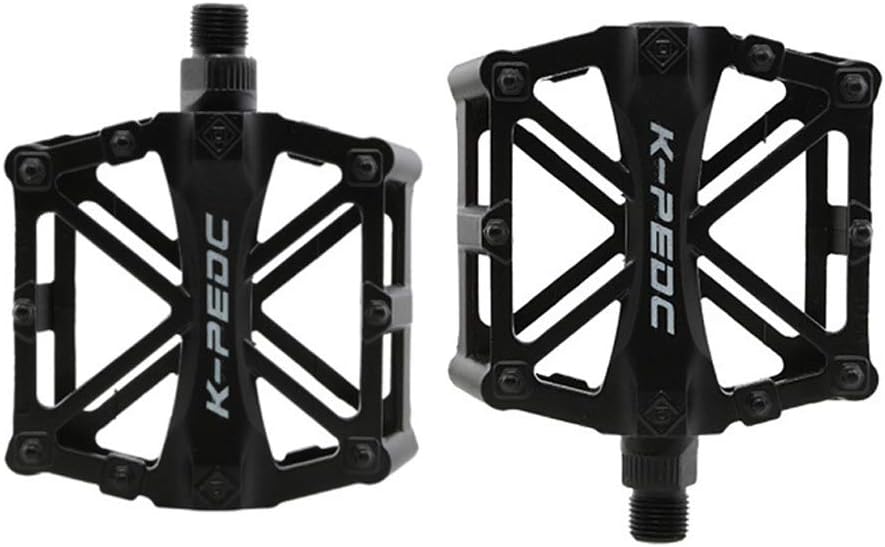 VOANZO Bike Pedals, Bike Bicycle Pedals Aluminum Antiskid Durable Mountain Bike Pedals, MTB BMX Cycling Bicycle Pedals (black) - Image 5