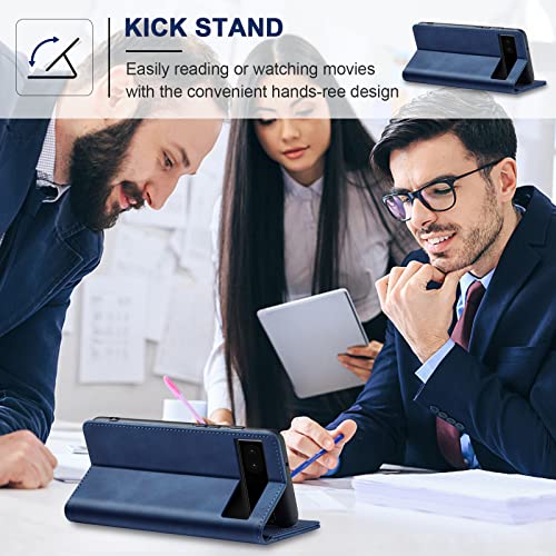 Jasonyu Flip Wallet Case for Google Pixel 6A