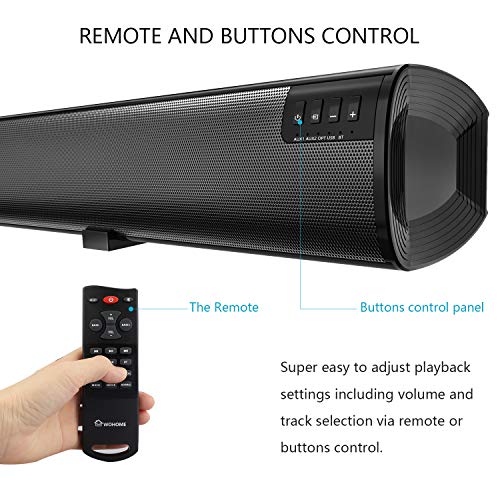 Wohome 2.1 Channel Bluetooth Soundbar for TV 34inch Remote Control