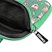 7-8 inch Tablet Sleeve, KOZMICC 7-8 inch Tablet Ultra-Portable Neoprene Carrying Sleeve Case Bag with Accessory Pocket for Apple iPad mini, Amazon Fire HD, Samsung, Nabi, Kids Tablet - Teal Owl
