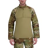 Propper Men's OCP Combat Shirt | Lightweight and Long Sleeve Combat Shirt, Quarter Zip Tactical Shirt for Military