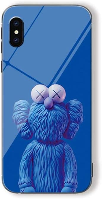 Yunhine KAWS Sesame Street Lightweight Tempered Glass Phone Case for iPhone 6/6s