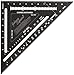 Johnson Level & Tool 1904-1200 Johnny Square Professional Easy-Read Aluminum Rafter Square, 12