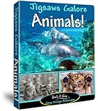 Jigsaws Galore Animals! Puzzle Game for Windows PC: Puzzle Themes Include Exotic Wildlife From Alligators to Zebras and Familiar Pets Like Cats, Dogs, Turtles, Squirrels, Deer, Fish, Insects Plus Much More