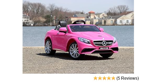 Amazoncom First Drive Mercedes Benz S63 Pink 12v Kids Cars