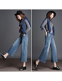 Pantalones vaqueros para dama de corte largo para verano, vaqueros de pierna ancha, talla 2-16