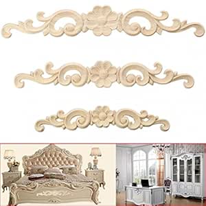 Mueble de madera tallado en esquina, para decoración de pared, marco