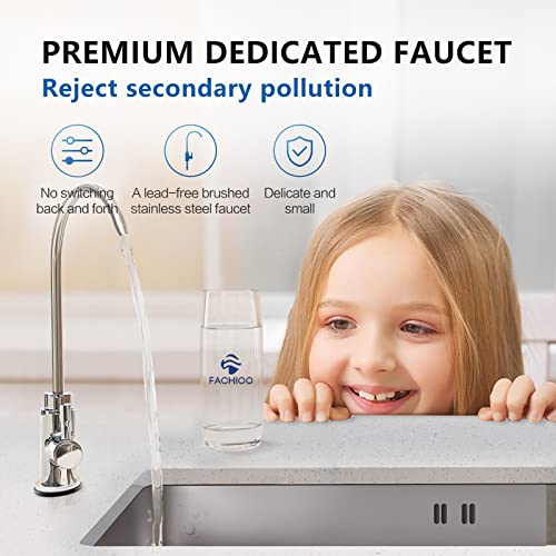 FACHIOO Under Sink Water Filter System With Washable Ceramic Filtration