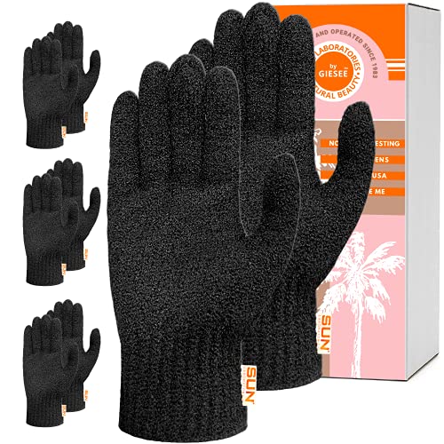 Sun Labs Exfoliating Gloves for Tan Removal 8 Body Exfoliator Gloves