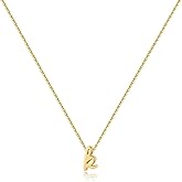 Memorjew 925 Sterling Silver Initial Necklace for Women s, Dainty Hypoallergenic Cursive Initial Necklace for Women s Jewelry Gifts