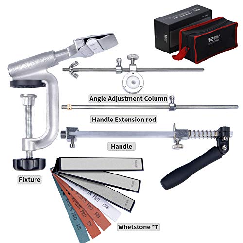 Knife Sharpener Kit, CWOVRS Professional Knife Sharpening System, 360