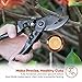 TaoTronics Garden Shears Professional Pruning Shears Kits, Garden Clippers Tree Trimmers Bypass Hand Pruners with Carbon Steel Blades and Safety Lock for Garden and Lawn