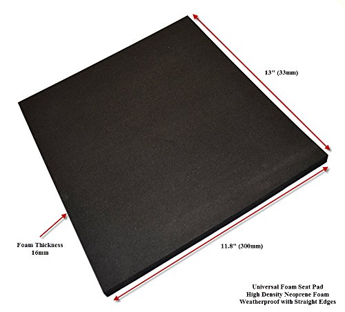 Universal High Density Foam Motorcycle Racing Seat Pad for Race Track Fits Kawasaki Ninja ZX6R ZX10R, Suzuki GSX-R600, GSX-R1000, GSX-R750, Yamaha R1, R6, Honda CBR1000RR CBR600RR