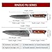 XINZUO 4pc Damascus Steel Kitchen Sets, High Carbon Steel 67 Layer Japanese VG10 Steel Professional Sharp Chef Santoku Meat Cleaver Knife Utility Knife ,Ergonomic Rosewood Handle -Yu Series