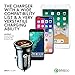 Dual USB Car Charger Adapter: Fast Charging 36W /6A Cigarette Lighter Power Outlet for Phone/Device - Compatible with XS, Max, XR, X, 8, 7, Samsung Galaxy Note 9, s8, s7, Android Smartphones