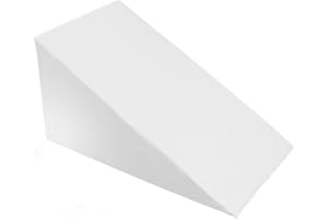 MoonRest® 24” X 24” X 12” - Bed Wedge Pillow Replacement Cover with Zipper - 100% Cotton Pillowcase for Bed Wedge - 24” X 24” X 12” - White