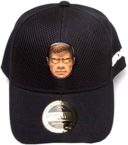 Doom Baseball Cap Doomguy Godmode Curved Official Black Snapback