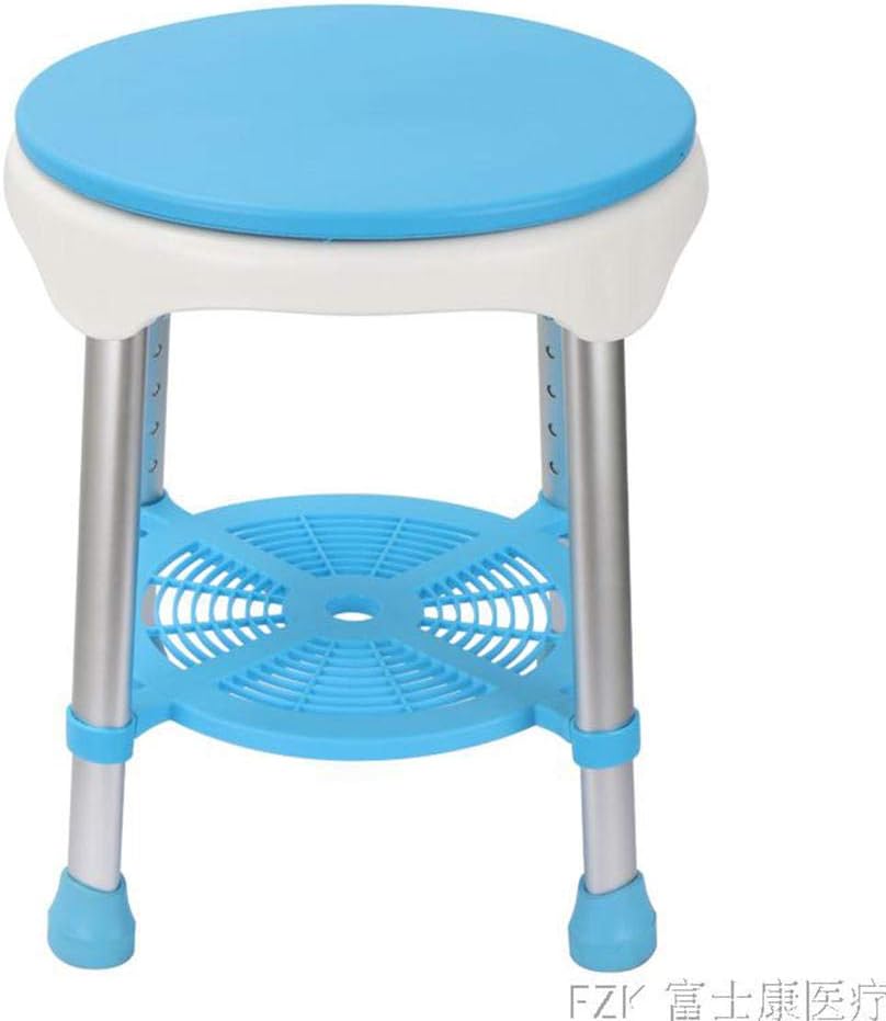 AXJTNL Aluminium Bathroom Chair Swivel Bathroom Chair Elderly Bathroom