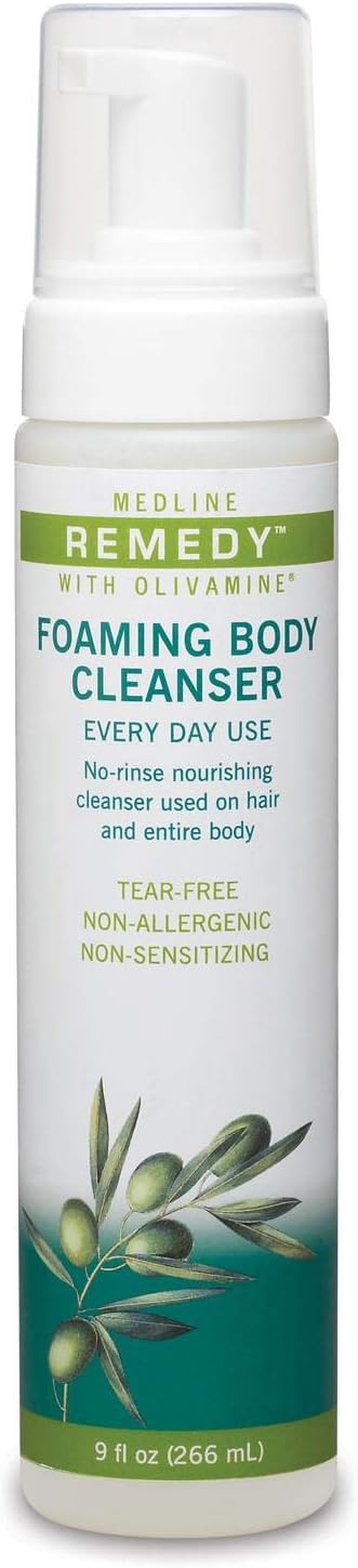 Medline Remedy Olivamine Foaming Body Cleanser, 9 fl. oz.: Health & Personal Care