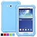 Poetic Turtle Skin Series Corner/Bumper Protection Grip Sound-Amplification Silicone Case for Samsung Galaxy Tab 3 Lite 7.0, Blue
