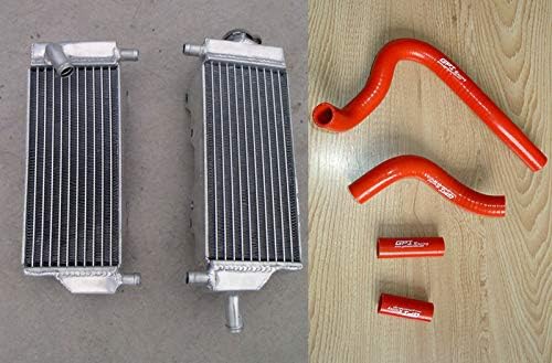 Aluminum Radiator + Hose 1992-1996 For Honda CR250 CR250R 1993 1994 1995 (BLACK)