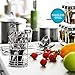 Kitchen Gadget Tool Set by BEESTAR - 8 Piece Stainless Steel Kitchen Utensil Kit With Basket: Bottle Opener + Ice-cream Spoon +Grater+ Peeler + Pizza Knife+ Can Opener + Cheese Slicer + Apple Corer