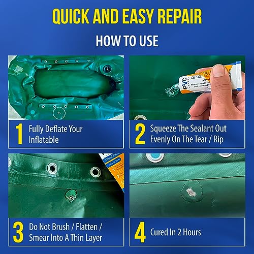 PVC Stitch Heavy Duty Repair Kit for Air Mattresses, Waterbeds, Hot