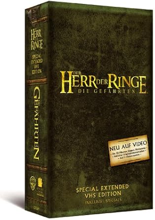 Der Herr Der Ringe Die Gefahrten Vhs Elijah Wood Sir Ian Mckellen Liv Tyler Viggo Mortensen Sean Astin Cate Blanchett John Rhys Davies Billy Boyd Dominic Monaghan Orlando Bloom Christopher Lee Hugo