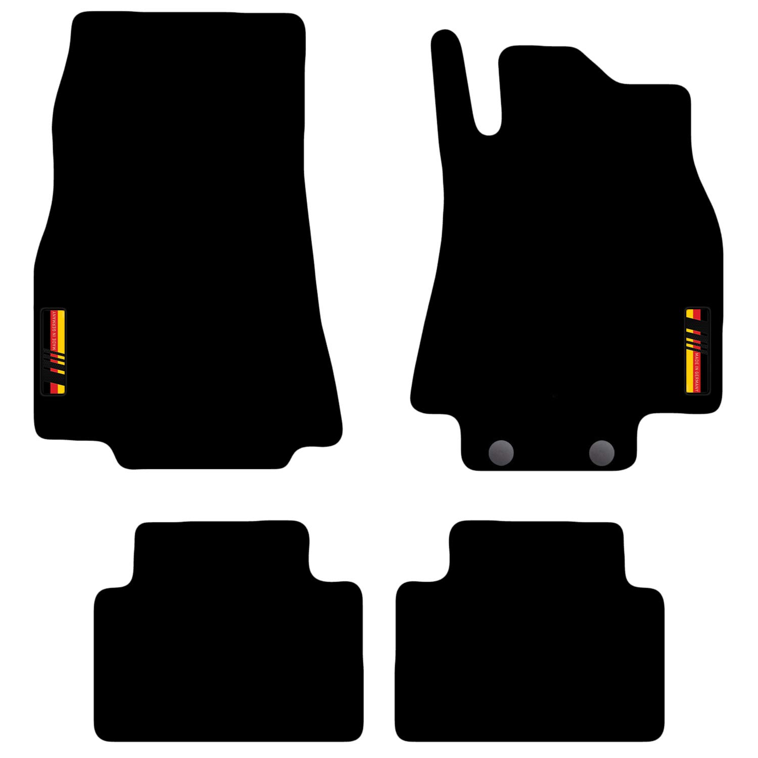 Carsio Carpet Car Mats For Mercedes A-Class 2004 to 2012 with Made in Germany logo Tailored Fit Floor Mat Complete Accessory Custom Fitted - All Weather, Anti-Slip Backing & Black Trim