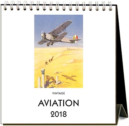 Found Image Press Aviation 2018 Easel Desk Calendar