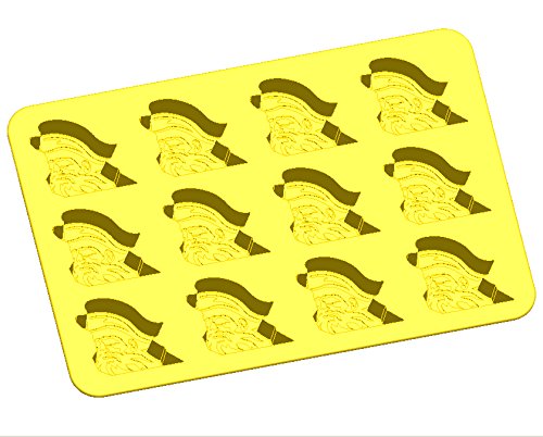 Fanpans MasterPieces NCAA Appalachian State Mountaineers Ice Trays & Candy Mold, Set of 2, Yellow