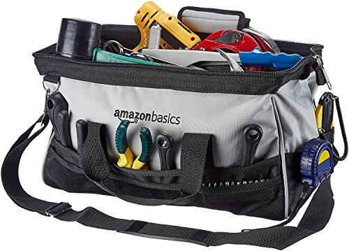 Amazon Basics Durable Wear-Resistant Tool Storage Bag with Adjustable Shoulder Strap, Portable photo 9