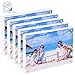 JUOIFIP Premium Acrylic Photo Frame 4x6-5 Pack Gift Box Package, Clear Free Standing Desktop Magnetic Frame Double Sided Best Gift for Family, Perfect Decorate Birthday Wedding Party