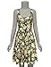 TAM WARE Womens Casual Fit and Flare Floral Sleeveless Dress TWCWD054-KHAKIYELLOW-US M